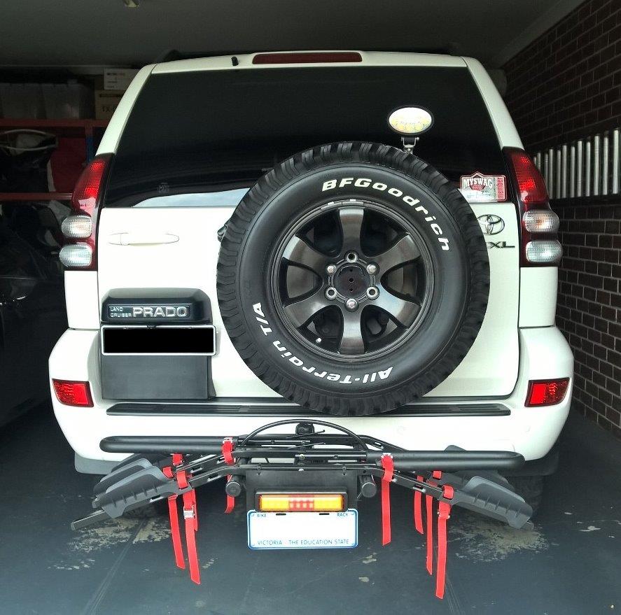 Toyota prado cheap bike rack